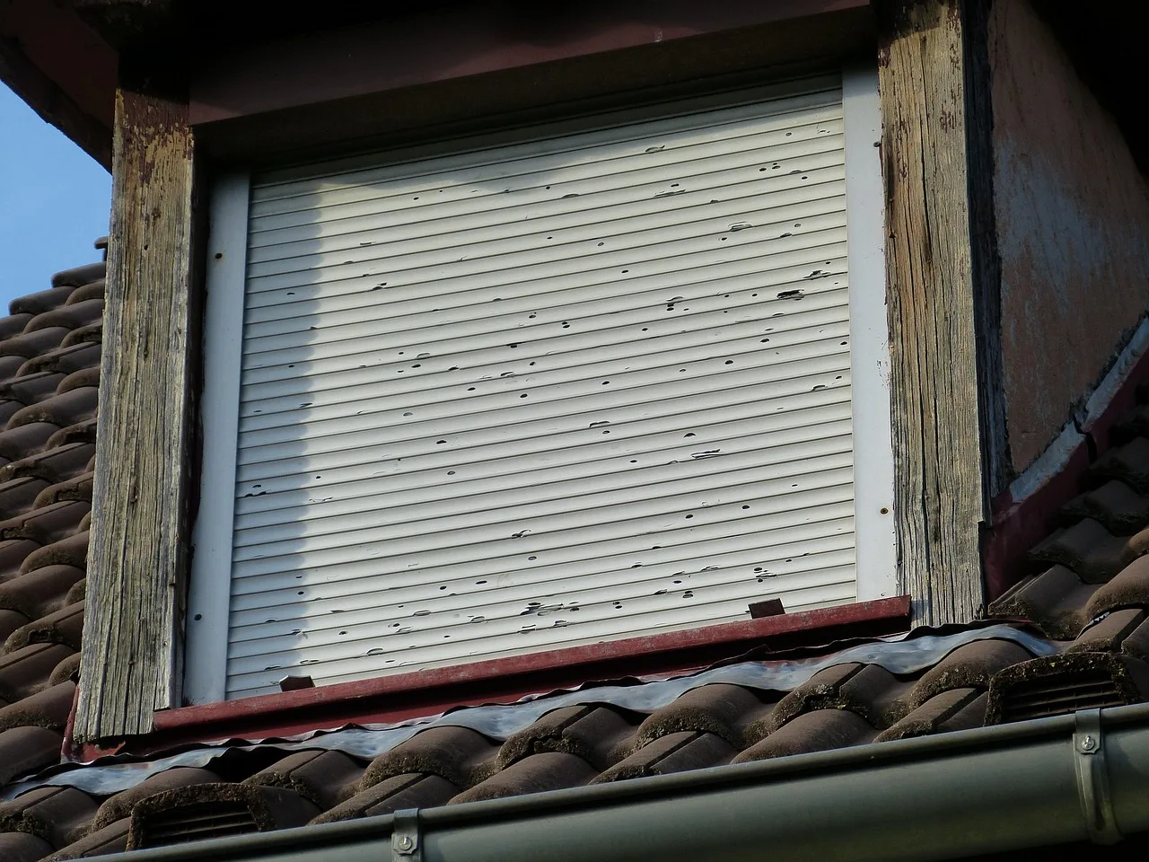 roller shutter, dents, hail damage, damage, damaged, window, hail, roller shutter, roller shutter, roller shutter, hail damage, hail damage, hail damage, hail damage, hail damage, hail. Alberta storm claims and roofer shingle quotes