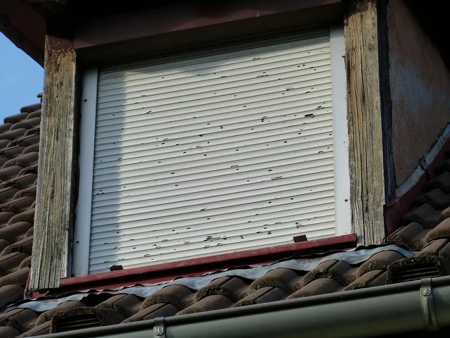 roller shutter, dents, hail damage, damage, damaged, window, hail, roller shutter, roller shutter, roller shutter, hail damage, hail damage, hail damage, hail damage, hail damage, hail. Alberta storm claims and roofer shingle quotes